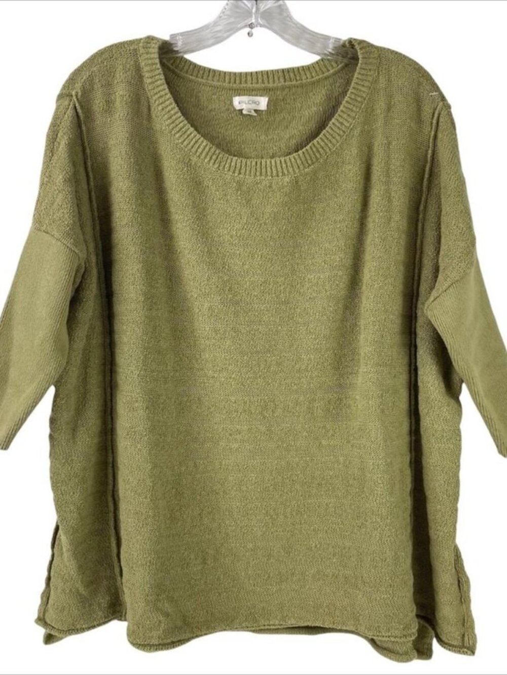Anthropologie Pilcro Oversized 3/4 Sleeve Tunic Sweater Womens Size XS